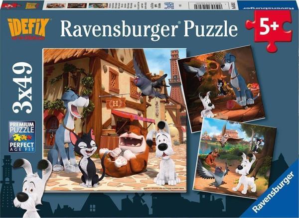 Ravensburger 3x49 Parça Puzzle Idefix 56262 - Image 1