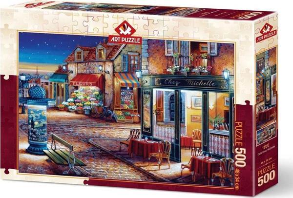 Art Puzzle 500 Parça Cafe Chez Michelle 5107 - Image 1