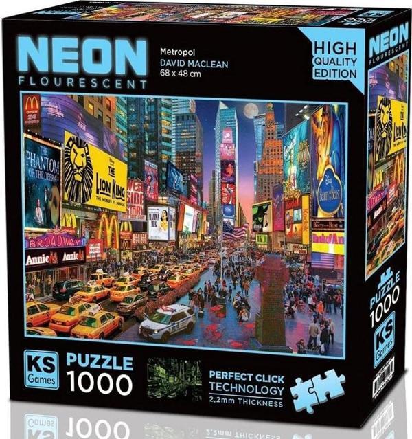 KS Puzzle 1000 Parça Neon Metropol 20766 - Image 1