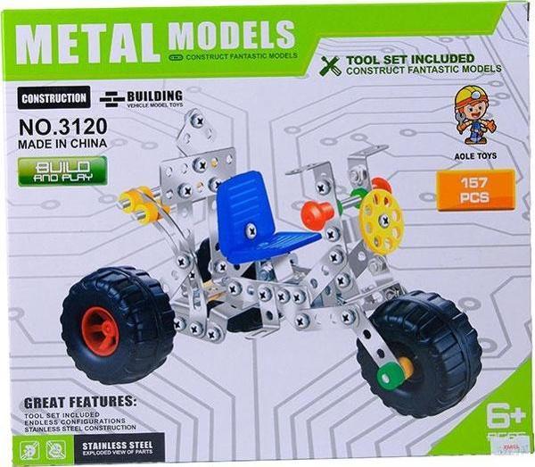 Metal Modeller İnşa Et ve Oyna Seti Vidalı Araç Seti 3120 - Image 1