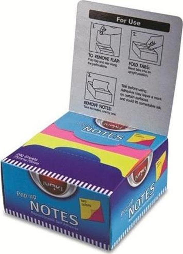 Noki Memo Pop-Up Yapışkanlı Neon Küp Blok 12427 - Image 1