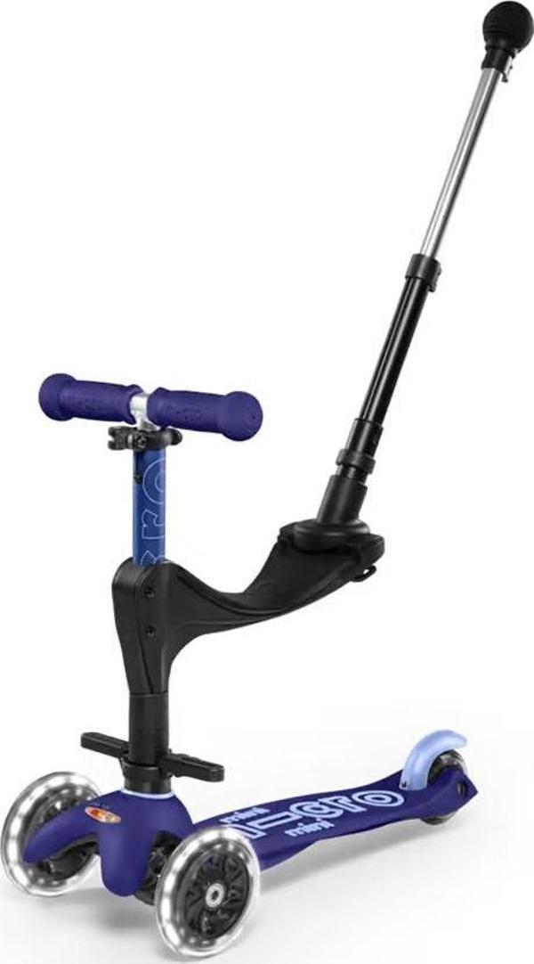 Mini Micro Scooter 3in1 Deluxe Plus Led Blue MCR.MMD145 - Image 1