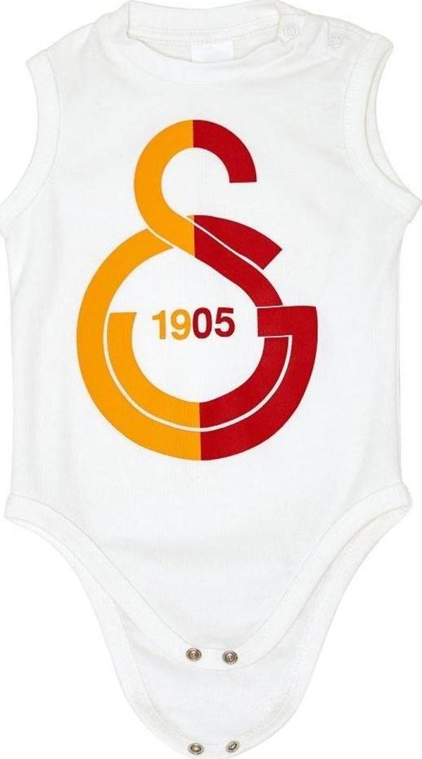 Galatasaray Orijinal Lisanslı Bebek Zıbın 2'li Set - Image 1