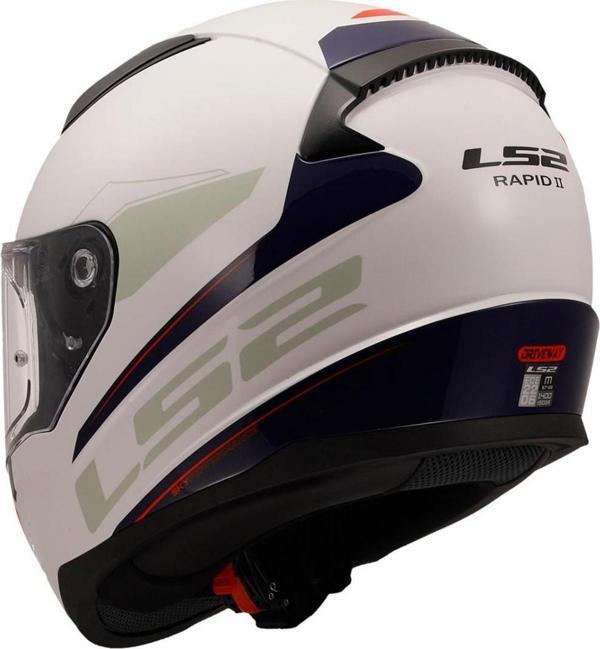 Ls2 Rapıd 2 Drıveway Kapalı Kask Beyaz-mavi LARGE - Image 1
