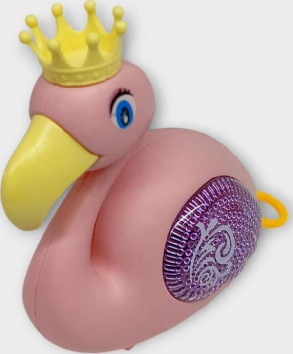 Kurmalı Işıklı Sevimli Flamingo - Pembe - Image 1