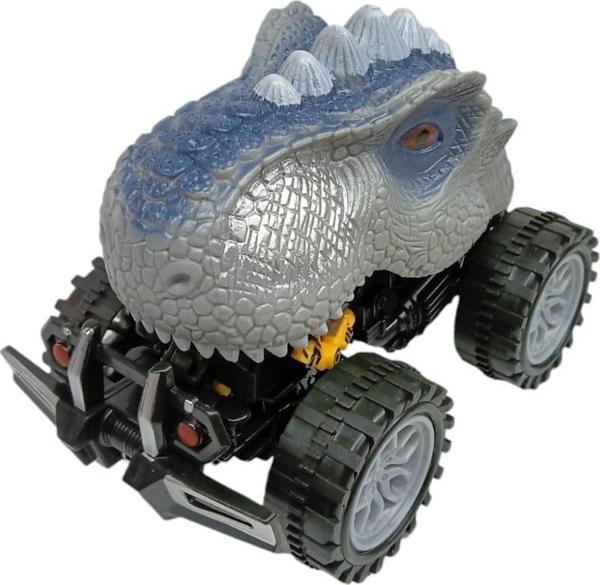 Sürtmeli Dinazor Robota Dönüşen Araba 14 Cm - Gri - Image 1