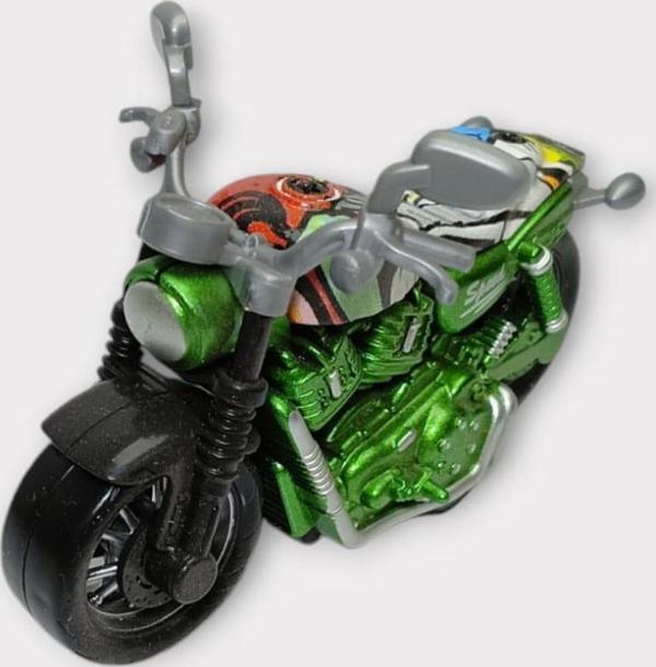 Çek Bırak Custom Motorsiklet 9 Cm - Yeşil - Image 1