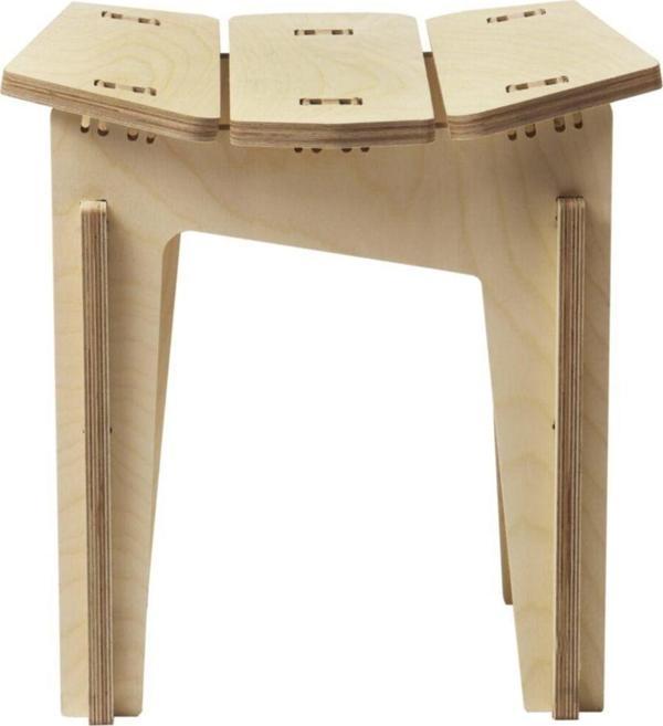 Tufetto Carry On Ahşap Tabure - Image 1