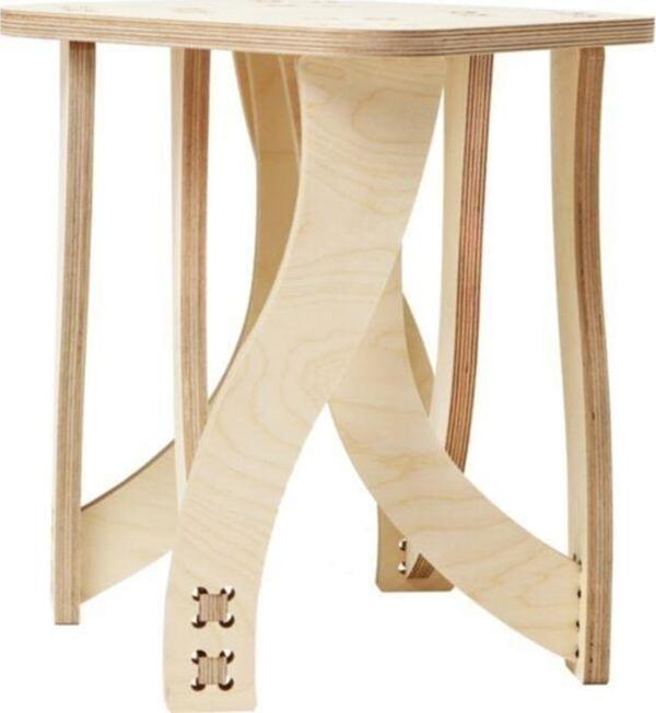 Tufetto Octopus Ahşap Tabure - Image 1