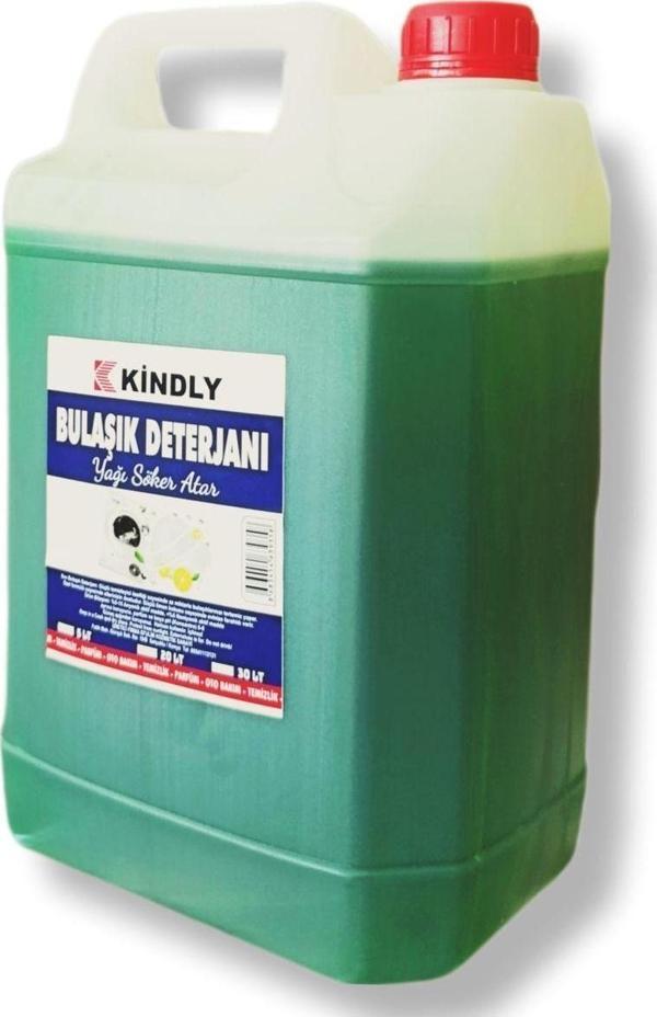 Kindly Elde Yıkama Sıvı Bulaşık Deterjanı Misket Limon Aromalı 3 Etkili Eko 5 Litre - Image 1