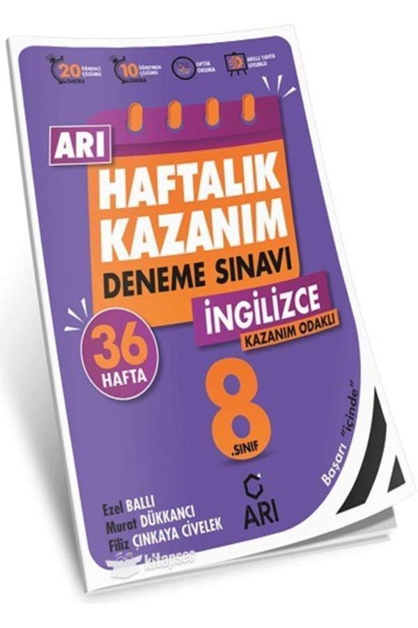 8. Sınıf İngilizce Haftalık Kazanım Deneme Sınavı - An Yayınları - Image 1
