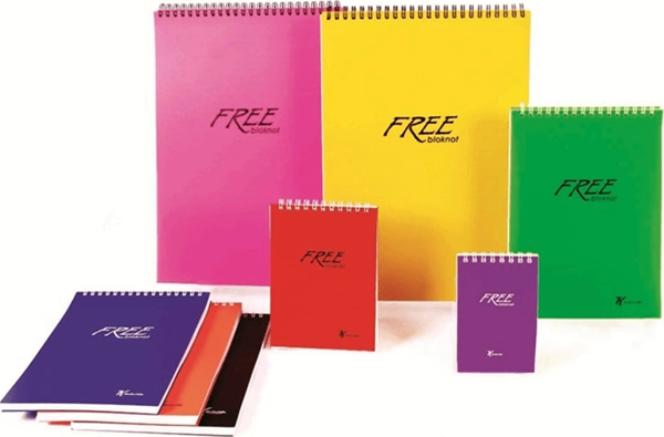 Keskin Free Office Spiralli Bloknot A4 Kareli 100 Yaprak (145002) - Image 1