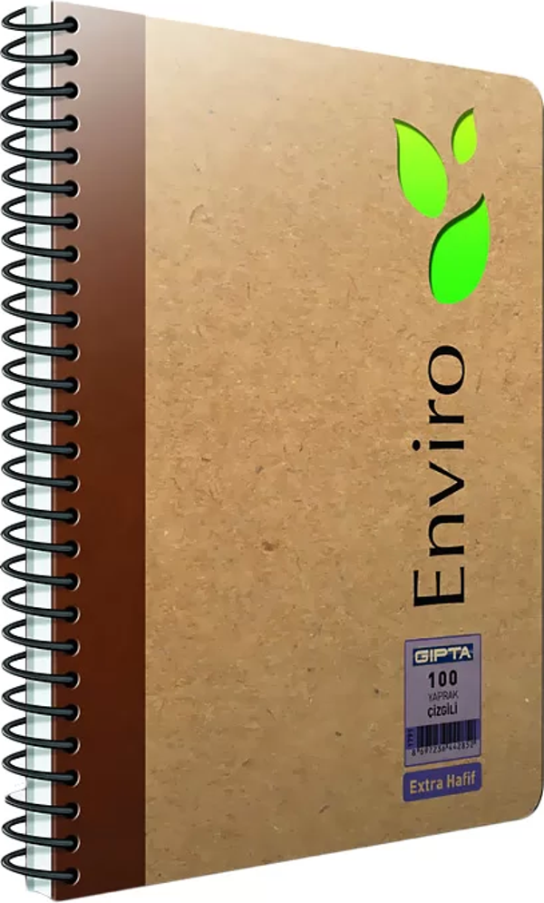 Gıpta Enviro Spiralli Defter A4 Çizgili 100 Yaprak (1791) - Image 1