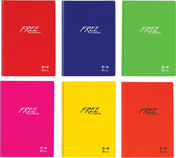 Keskin Free Spiralli Defter A4 Kareli 80 Yaprak (320422) - Image 1