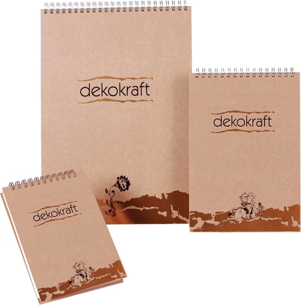 Keskin Notebook Spiralli Bloknot Kraft A4 Çizgili 100 Yaprak (140561) - Image 1