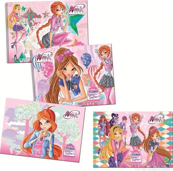 Gıpta Winx Spiralli Resim Defteri 35X50 Cm 15 Yaprak - Image 1