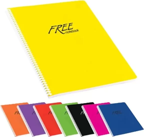 Keskin Free Spiralli Defter A4 Çizgili 40 Yaprak (320391) - Image 1