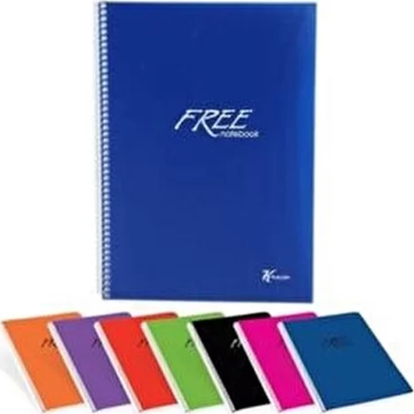 Keskin Free Spiralli Defter A4 Düz 80 Yaprak (320420) - Image 1