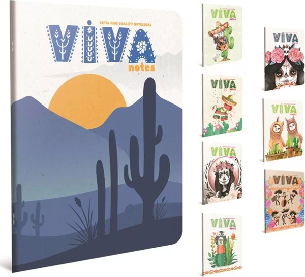 Gıpta Viva Notes Karton Kapak Defter A4 Kareli 40 Yaprak (4589) - Image 1