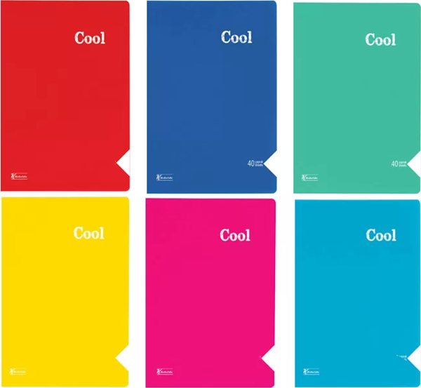 Keskin Cool Spiralli Plastik Kapak Defter A4 Çizgili 100 Yaprak (321861) - Image 1