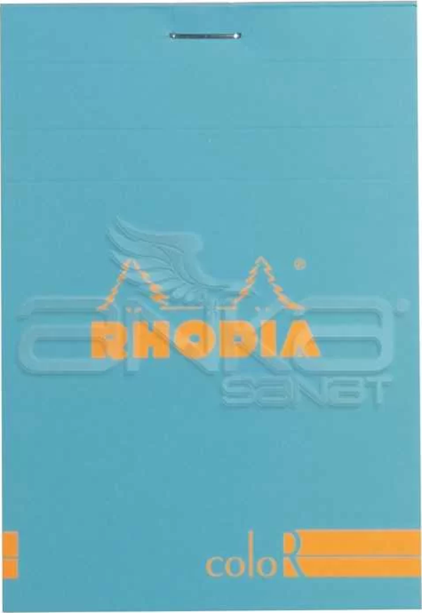 Rhodia Basic Çizgili Bloknot Turquoise Blue Kapak 90G 70 Yaprak - Image 1