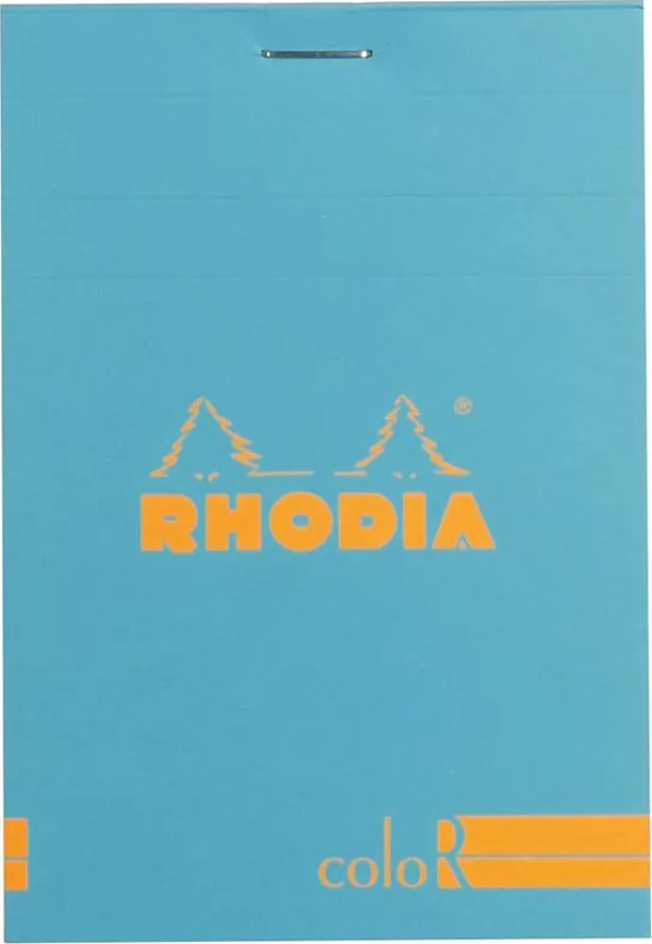 Rhodia Basic Çizgili Bloknot Turquoise Kapak 90G 70 Yaprak A4 - Image 1