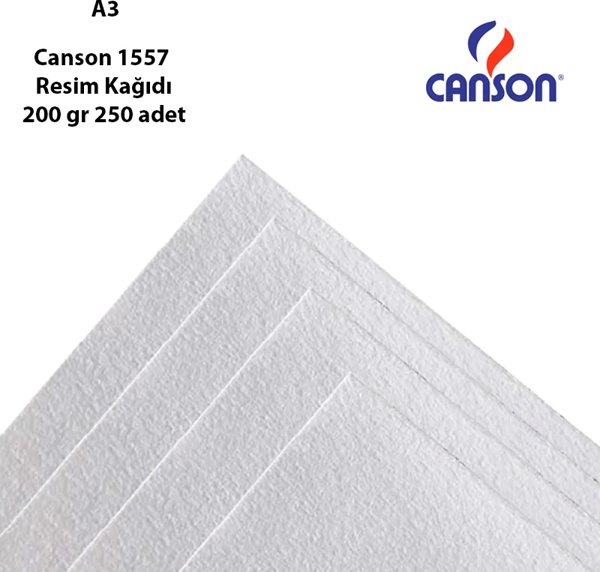 Canson 1557 Resim Kağıdı 200G 250 Adet - Image 1