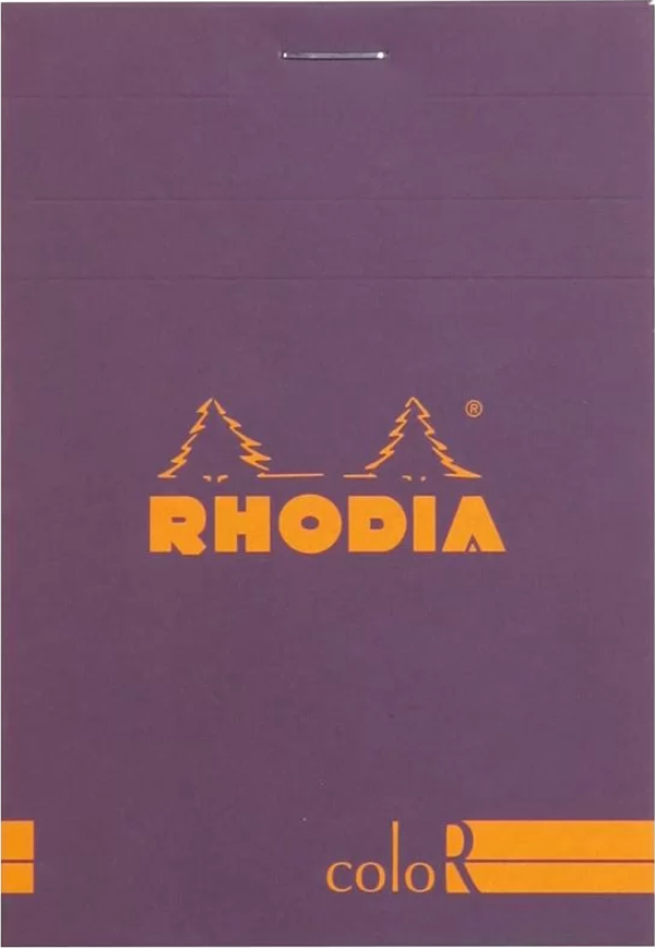 Rhodia Basic Çizgili Bloknot Purple Kapak 90G 70 Yaprak A5 - Image 1