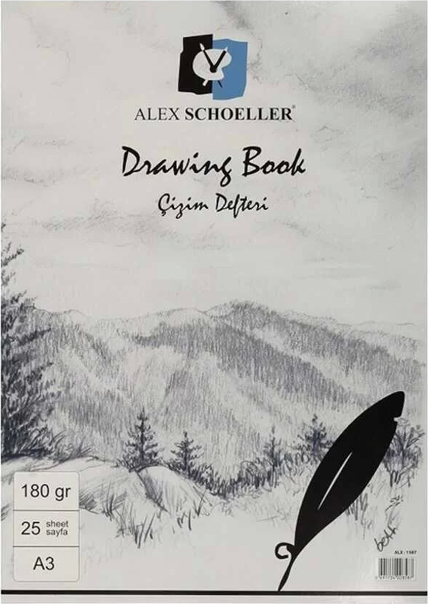 Alex Eskiz Bloknot A3 180 Gr 25'Li - Image 1