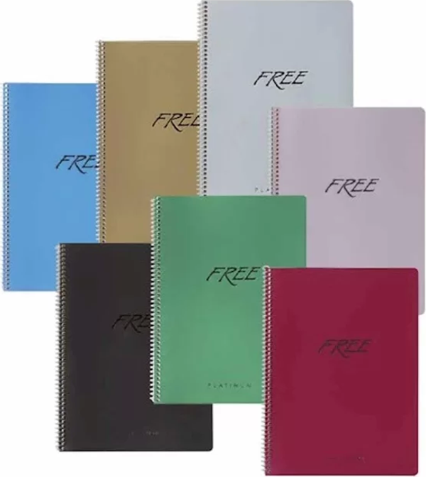 Keskin Free Platinum Spiralli Defter A4 Çizgili 100 Yaprak (320341) - Image 1
