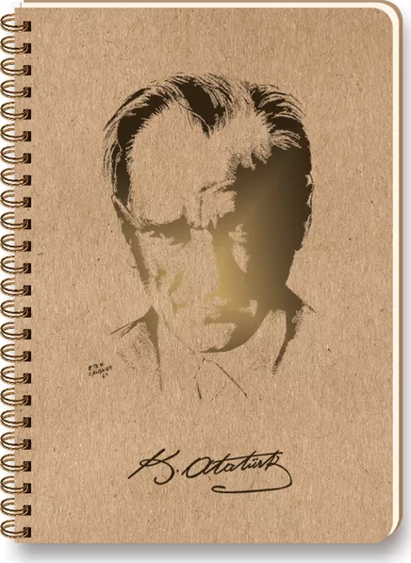 Keskin Funky Ata Spiralli Defter 17X23 Düz 100 Yaprak (418110) - Image 1