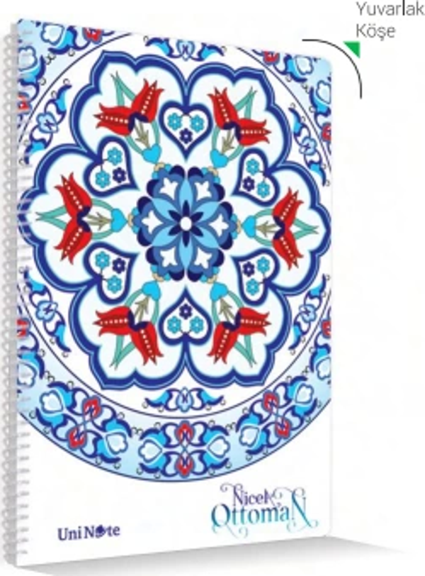 Çınar Nicea Ottoman Spiralli Defter A4 Çizgili 96 Yaprak (71710) - Image 1