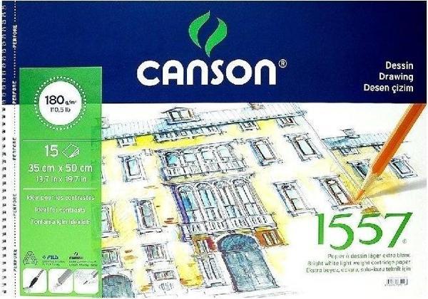 Canson 1557 Resim Defteri 35X50 180 Gr 15 Yp - Image 1