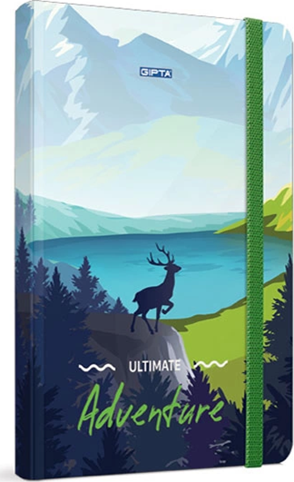 Gıpta Adventure Sert Kapak Defter 13X21 Düz 120 Yaprak (3863) - Image 1