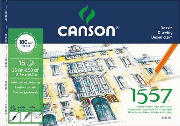 Canson 1557 Resim Defteri 35X50 15 Yaprak 180Gr - Image 1