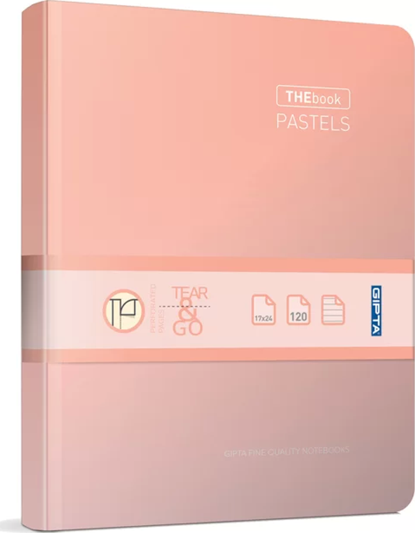 Gıpta The Book Pastels Sert Kapak Defter 20X28 Çizgili 120 Yaprak (3302) - Image 1