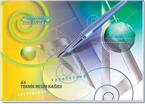 Keskin Yatay Teknik Resim Bloğu A4 36 Yaprak (140901) - Image 1