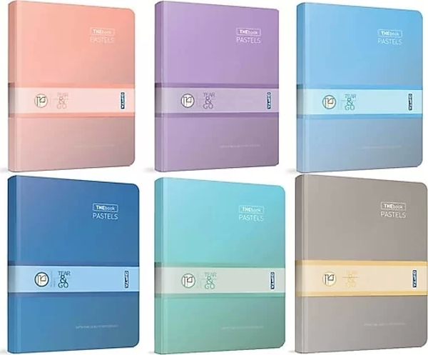 Gıpta The Book Pastels Sert Kapak Defter 20X28 Çizgili 296 Yaprak (3483) - Image 1