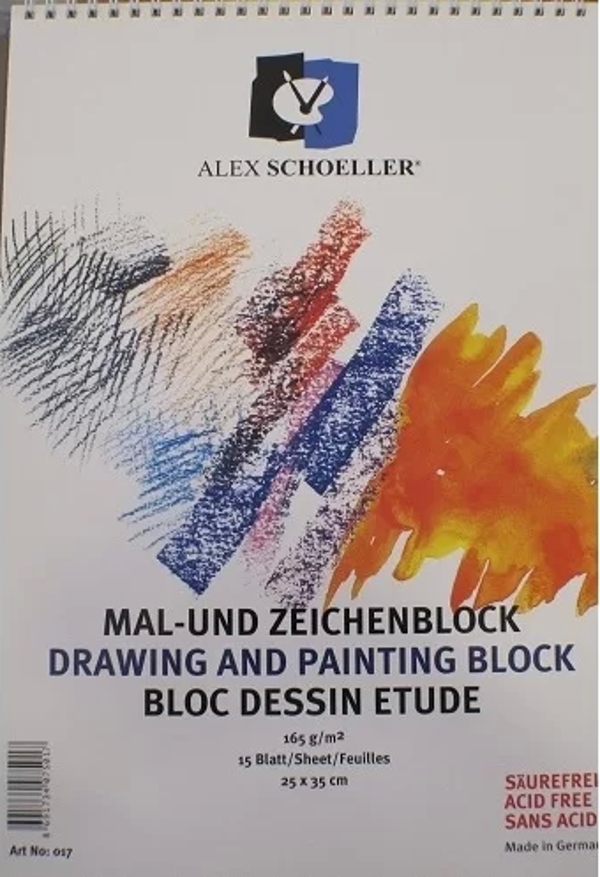 alex schoeller Teknik Çizim Ve Resim Defteri 165 Gr 35X50 Cm - Image 1