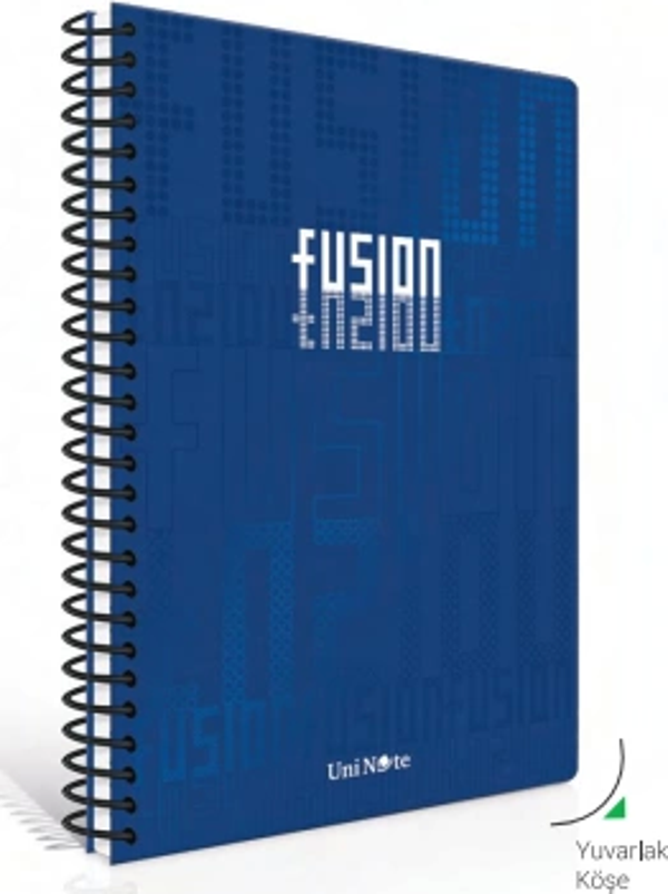 Çınar Fusion Spiralli Sert Kapak Defter 17X24 Çizgili 100 Yaprak (55134) - Image 1