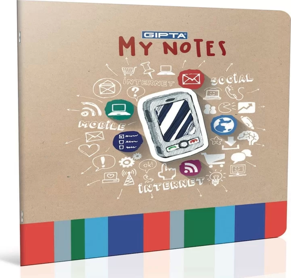 Gıpta My Notes Plastik Kapak Defter A5 Kareli 80 Yaprak (2891) - Image 1