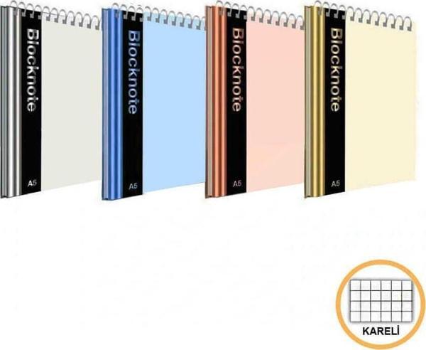 Faber-Castell Bloknot Metalik Renk A5 80 Yaprak Kareli - Image 1
