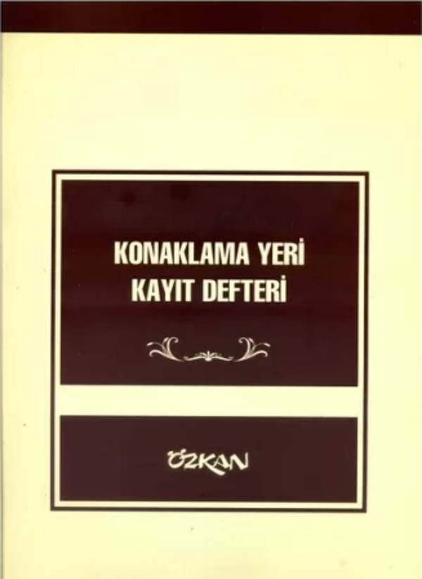 Özkan Konaklama Yeri Kayıt Defteri 27X30 - Image 1