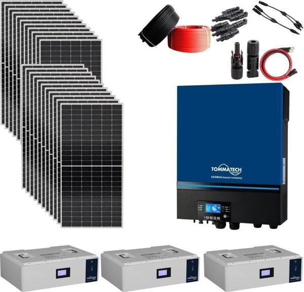 Teknovasyon Arge Güneş Enerjisi Solar Paketi 11kva İnverter 550 watt Güneş Paneli 48V 100 Amper Lityum Akü - Image 1