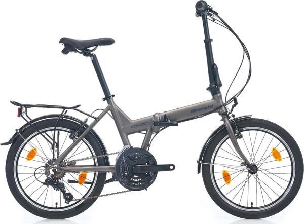 Bianchi Adhoc 21 Folding V Fren 21 Vites 20 Jant Katlanır Bisiklet GR Mat Gri 38 Kadro - Image 1