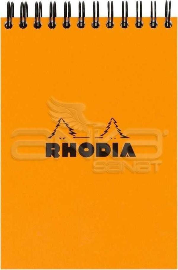Rhodia Basic Kareli Bloknot Turuncu Kapak Spiralli 80G 80 Yaprak - Image 1