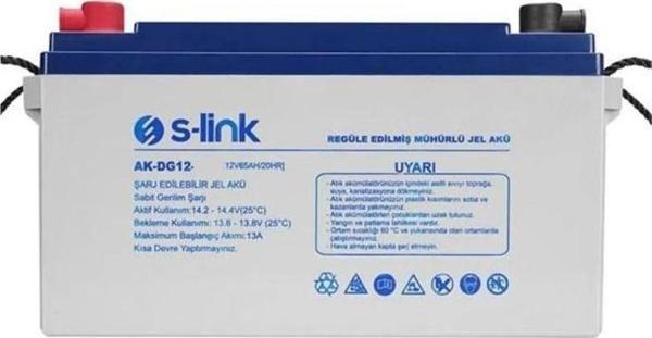 S-LİNK 12 VOLT 100 AMPER DEEP CYCYLE GEL AKÜ 370370 370 - Image 1