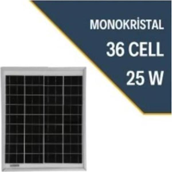 Teknovasyon Arge 25 Watt Monokristal Güneş Paneli 25 W 12V - Image 1