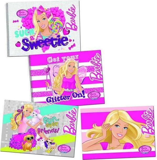 Gıpta Barbie Spiralli Karton Kapak 35 X 50 15 Yaprak Resim Defteri - Image 1
