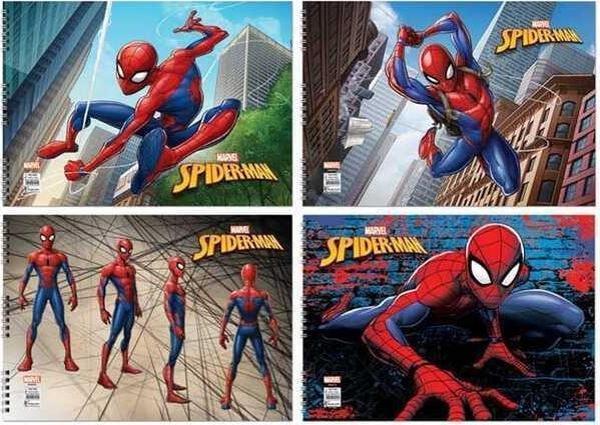 Keskin Color Spiderman Spiralli Resim Defteri 25X35Cm 15 Yaprak - Image 1